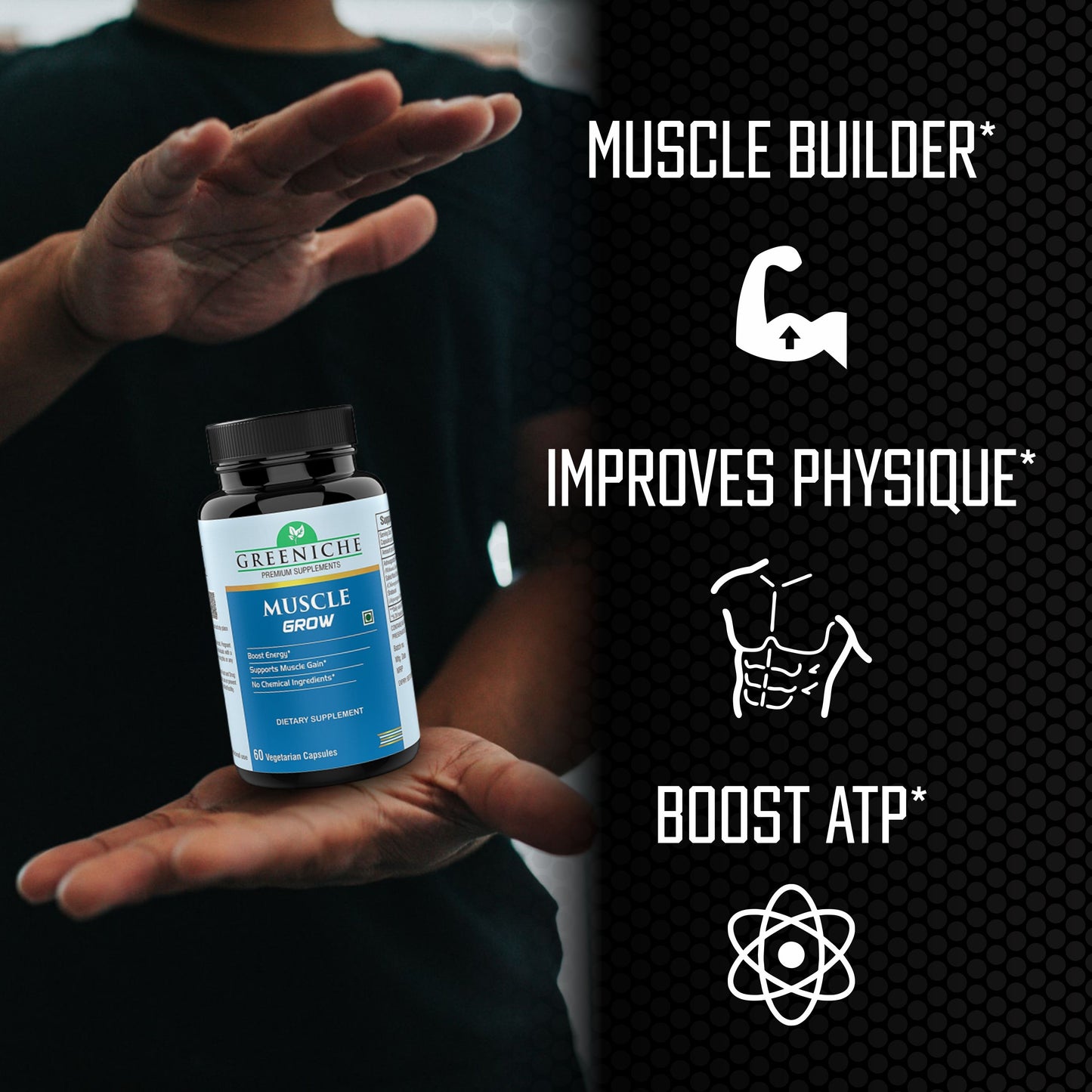 Greeniche Muscle Grow + Mass Gainer Combo – Ultimate Pack for Strength & Recovery