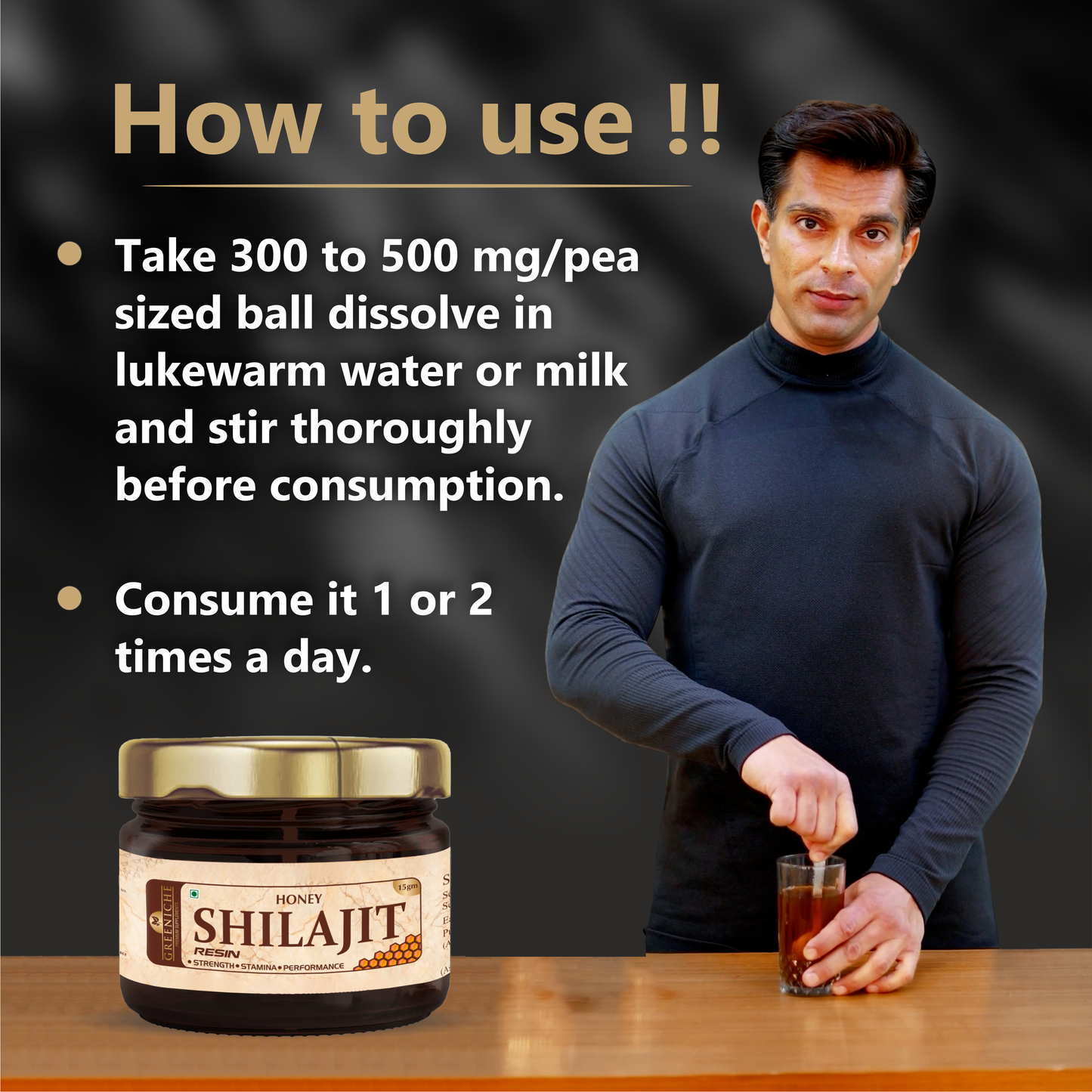 Greeniche Himalayan Honey Shilajit Resin 15g