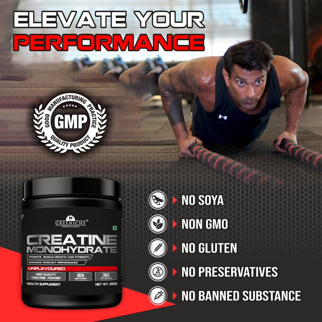 Greeniche Premium Micronized Creatine Monohydrate