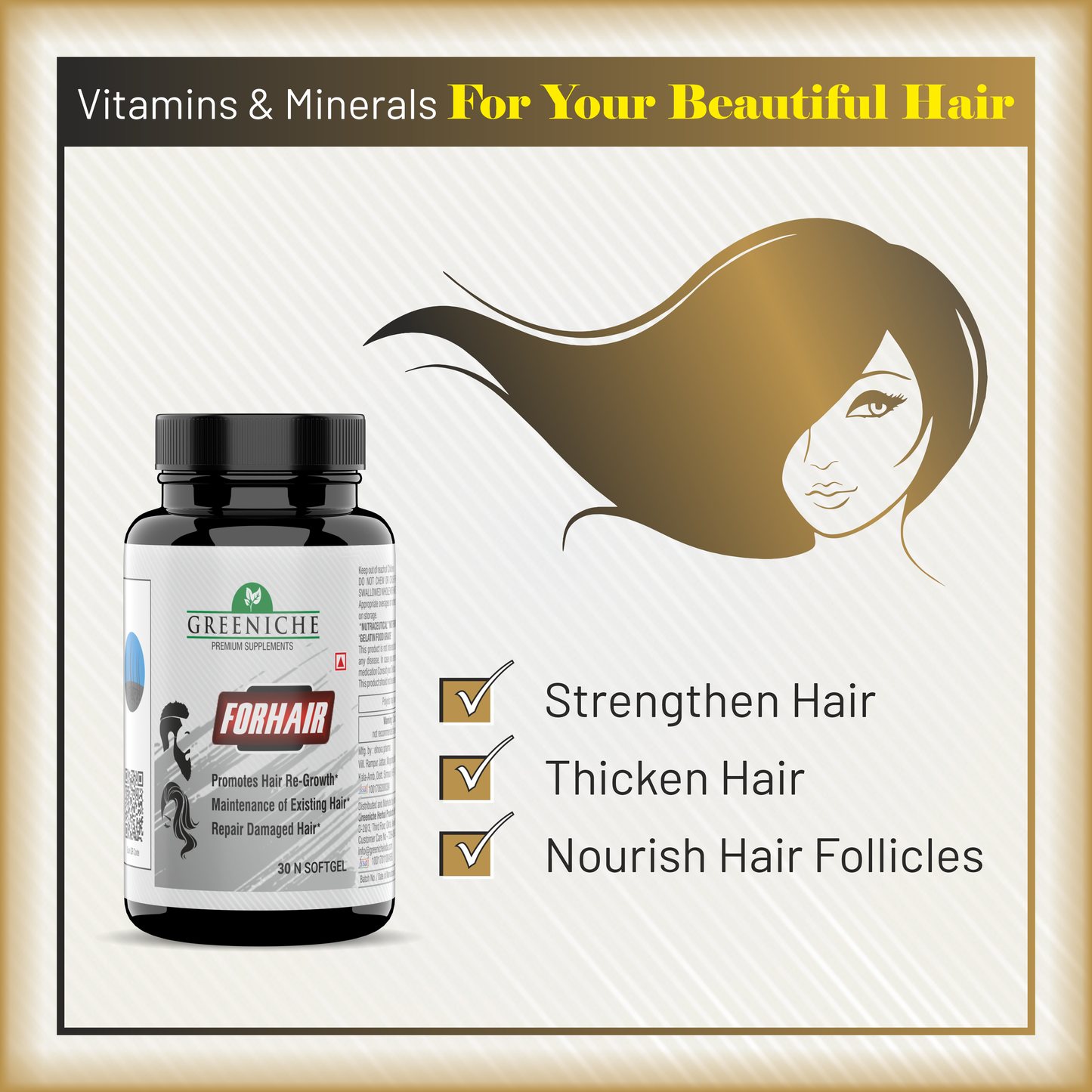 Greeniche FORHAIR: Repair & Regrow Hair Supplement