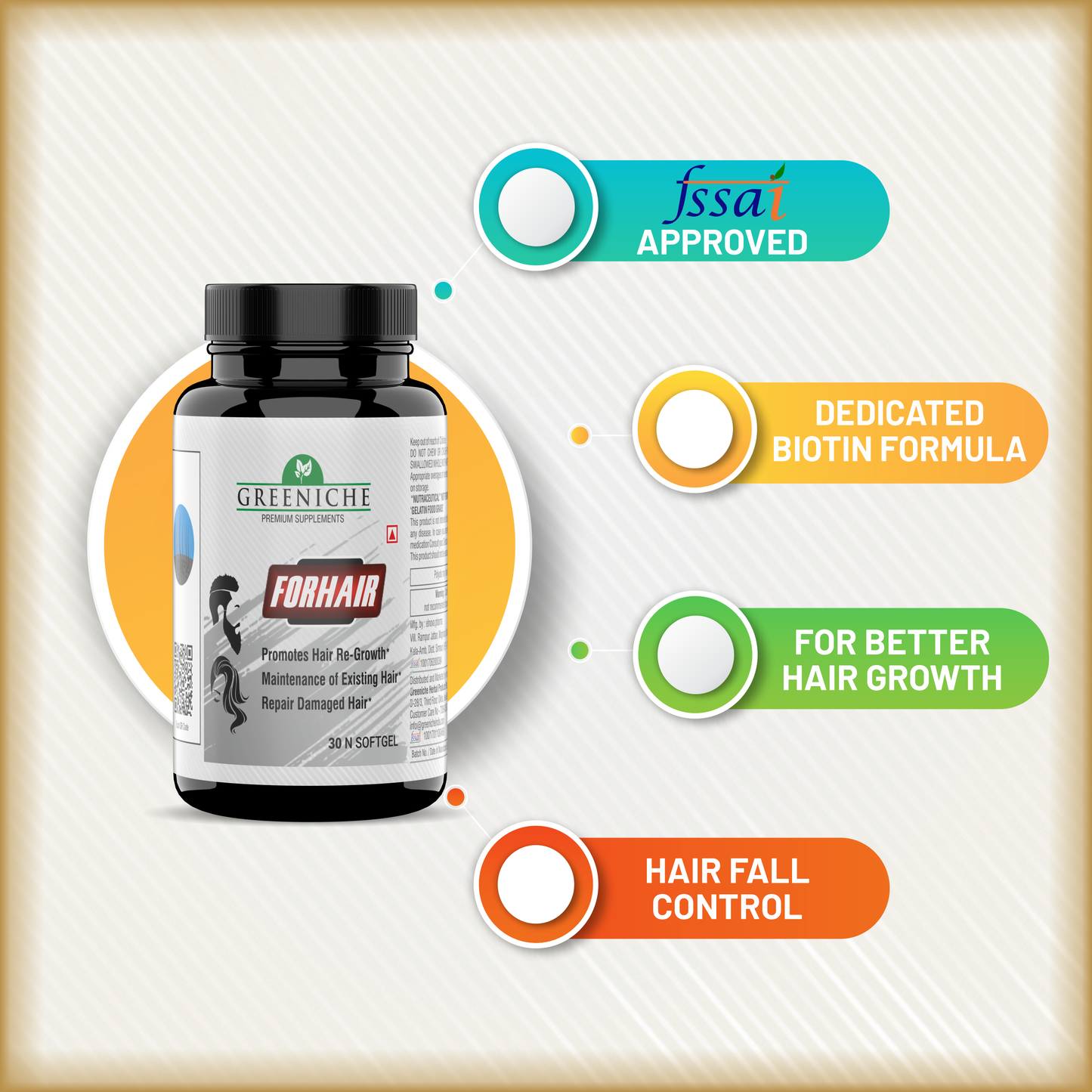 Greeniche FORHAIR: Repair & Regrow Hair Supplement