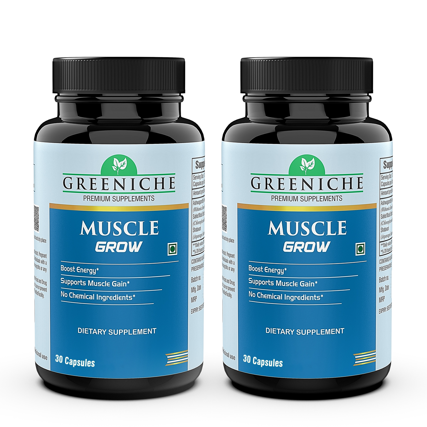 Greeniche Muscle Grow Natural Supplement For Muscle Gain & Body Strength