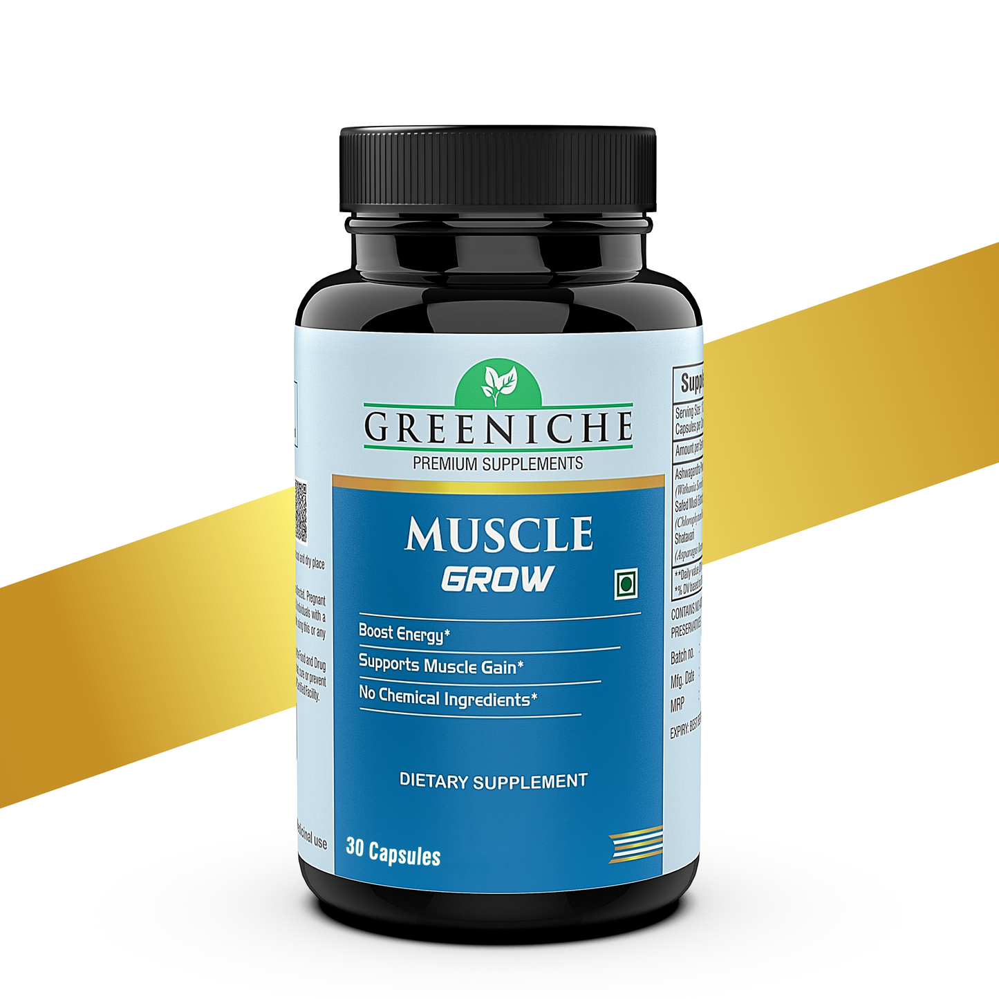 Greeniche Muscle Grow Natural Supplement For Muscle Gain & Body Strength