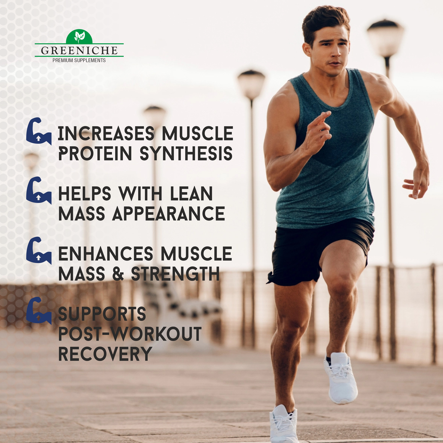 Greeniche Muscle Grow Natural Supplement For Muscle Gain & Body Strength