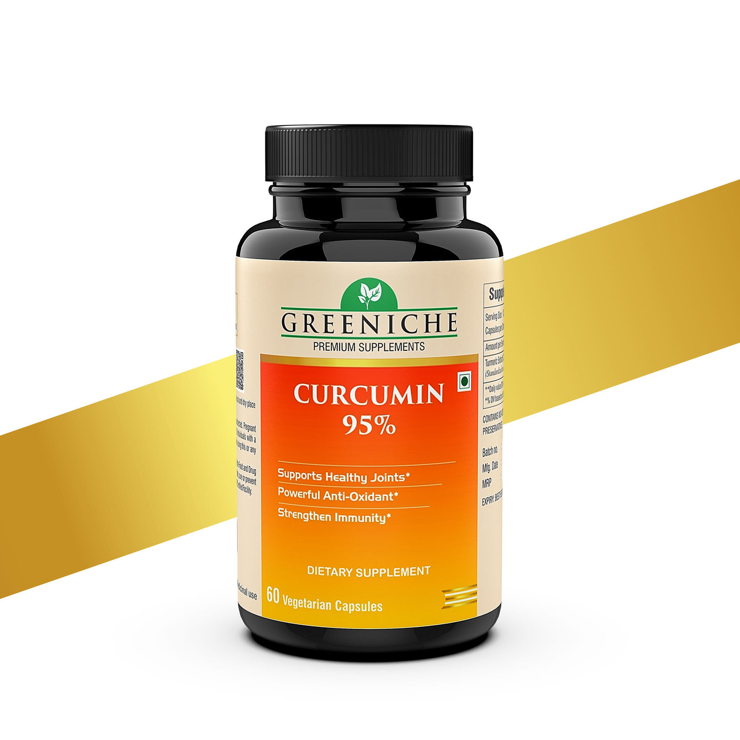 Greeniche Curcumin 95% Curcuminoids | Immune & Joint Support