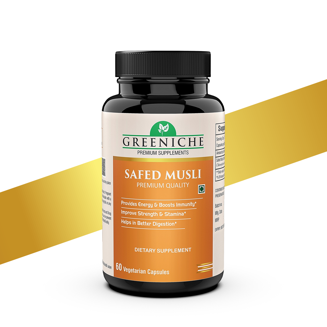 Greeniche Safed Musli Extract – Natural Support for Strength, Immunity & Stamina