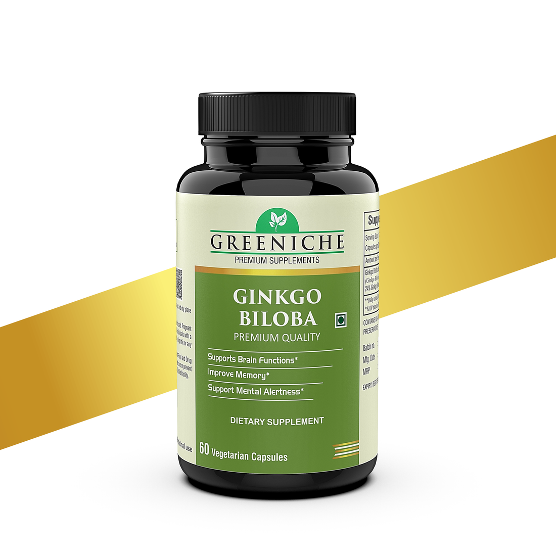 Greeniche Ginkgo Biloba – Natural Support for Memory, Focus & Mental Clarity