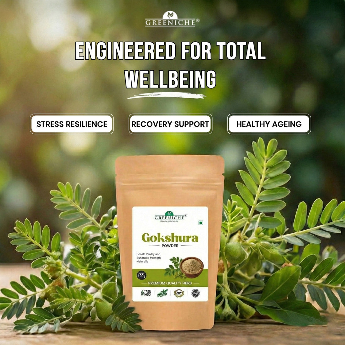 Greeniche Gokshura – A Trusted Ayurvedic Herb for Strength &amp; Vitality