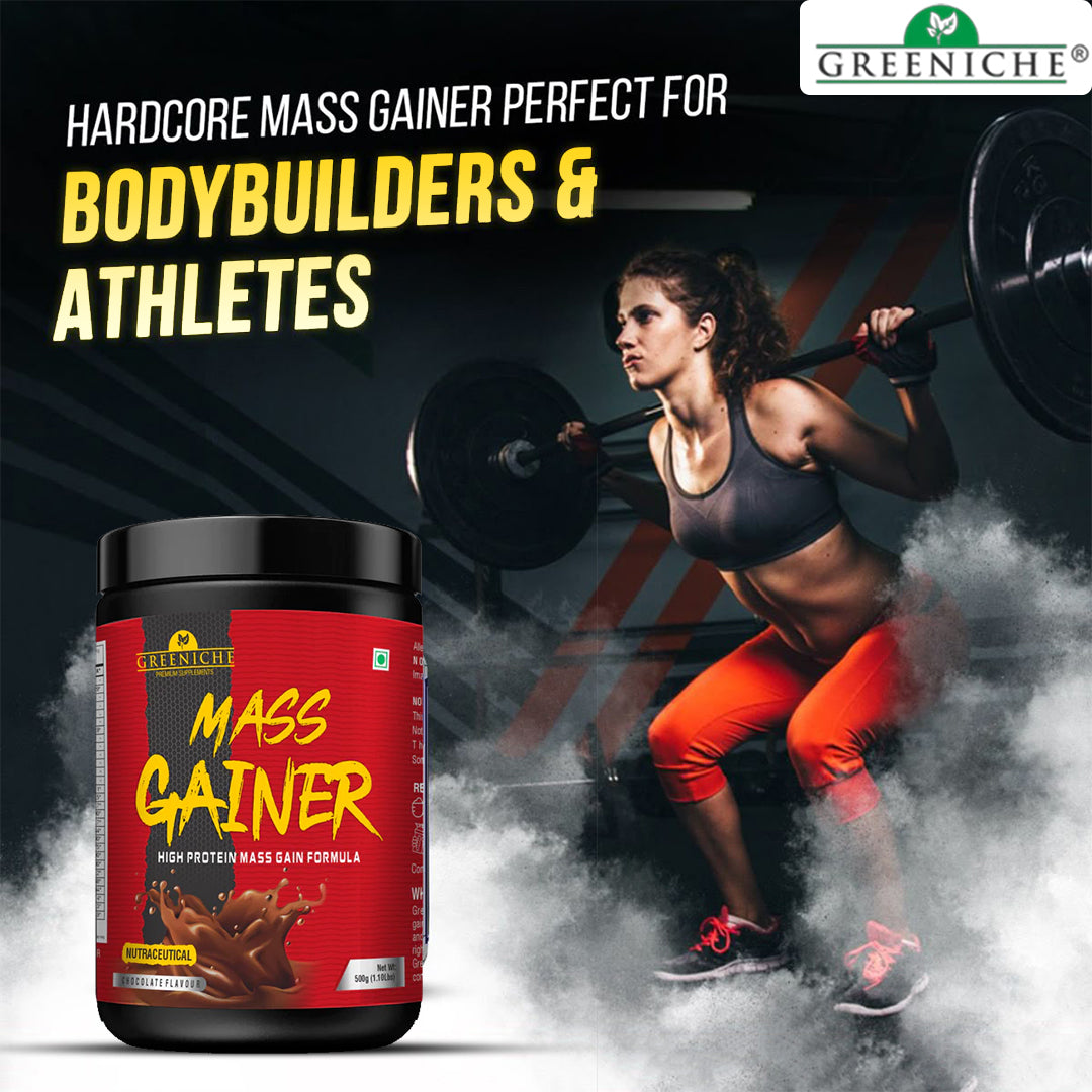 Greeniche Mass Gainer – Advanced Nutrition for Healthy Weight Gain & Muscle Strength