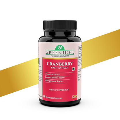 Greeniche Natural Cranberry Extract 500 Mg L Supports Urine Tract Health L Bladder Health L Support UTI Prevention
