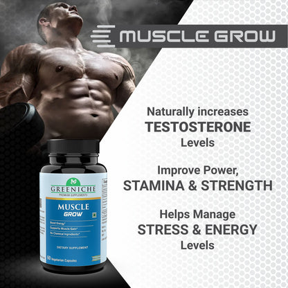 Greeniche Muscle Grow + Mass Gainer Combo – Ultimate Pack for Strength & Recovery
