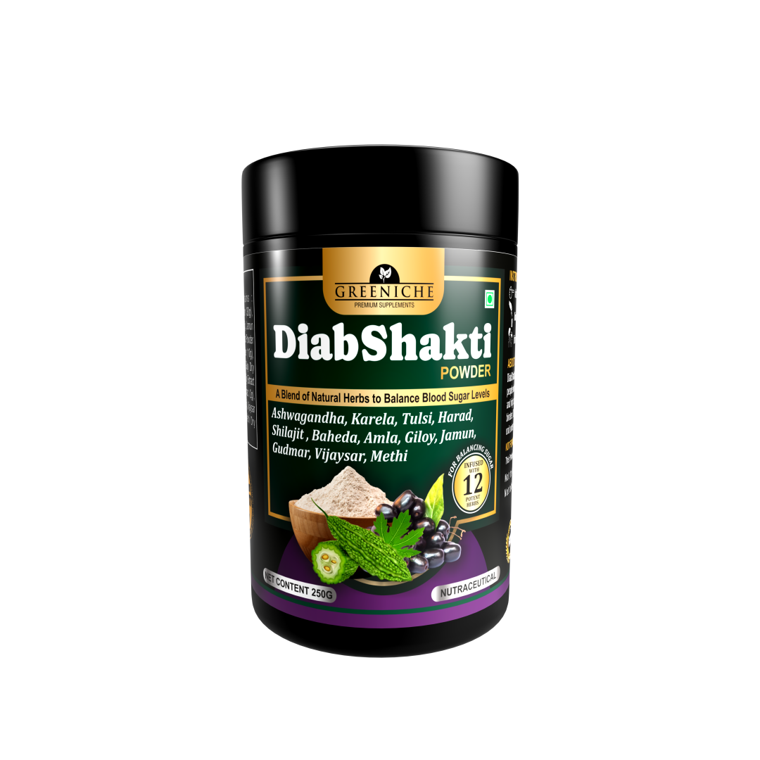 Greeniche DiabShakti Powder – Ayurvedic Support for Blood Sugar Management