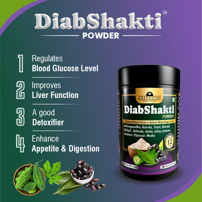 Greeniche DiabShakti Powder – Ayurvedic Support for Blood Sugar Management