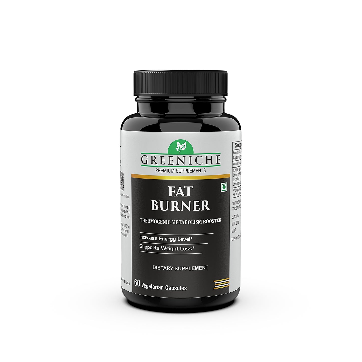 Geeniche Thermogenic Fat Burner With L-Carnitine, Garcinia, Green Tea & More Ingredients