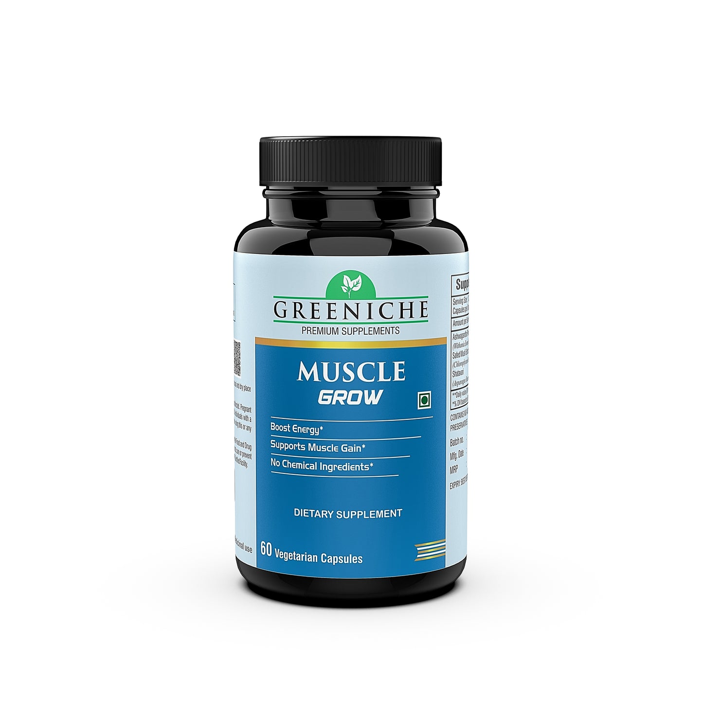 Greeniche Muscle Grow Natural Supplement For Muscle Gain & Body Strength