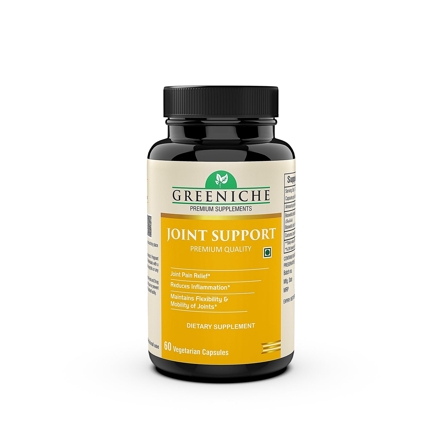 Greeniche Plant Based Natural Joint Support For Pain Relief & Joint Health