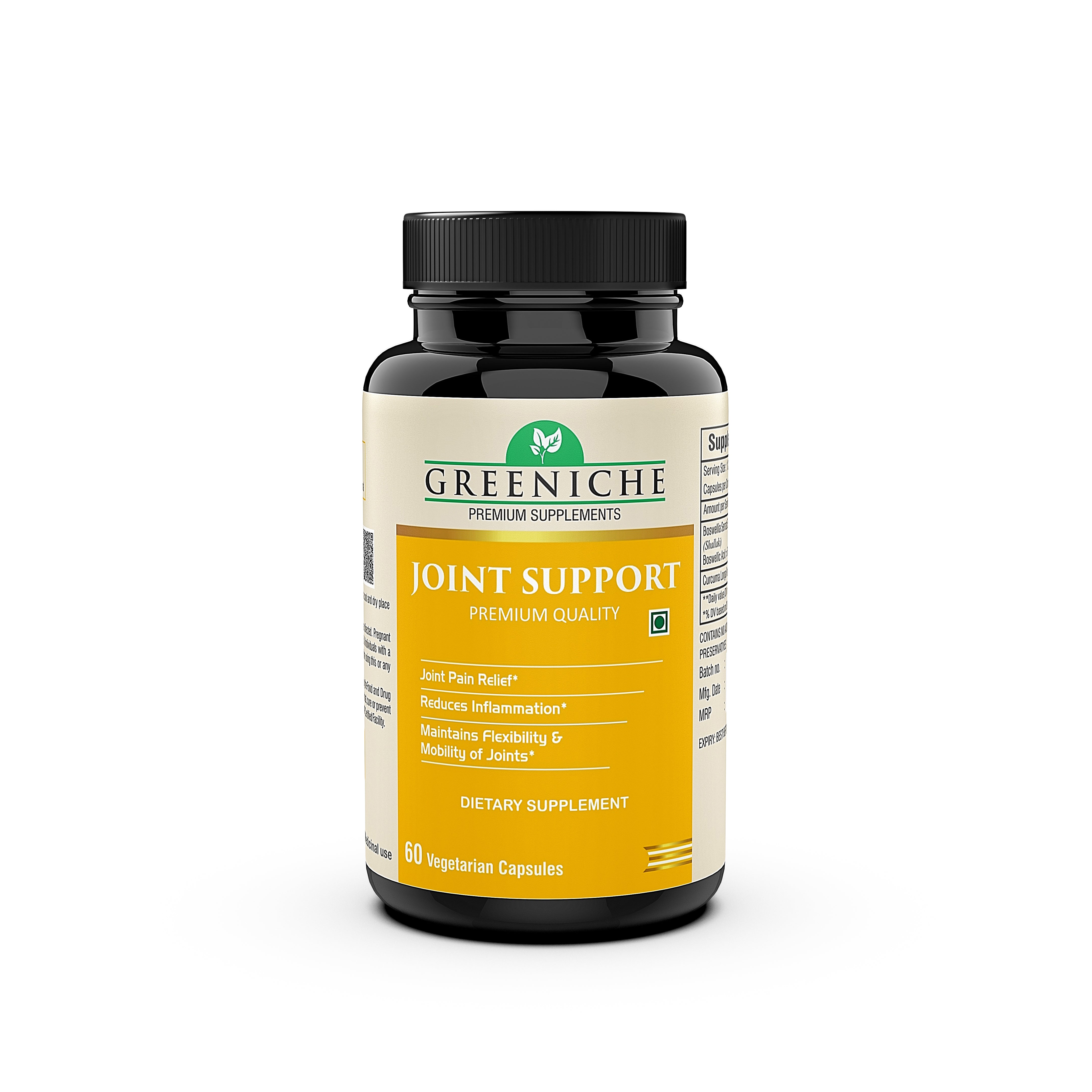 Greeniche Plant Based Natural Joint Support For Pain Relief & Joint Health