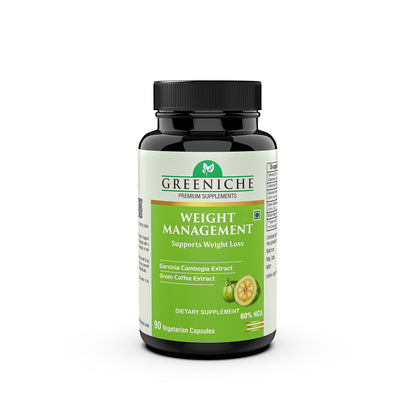 Greeniche Weight Management Garcinia Cambogia, Green Coffee & Green Tea for Weight Loss – 90 Capsules