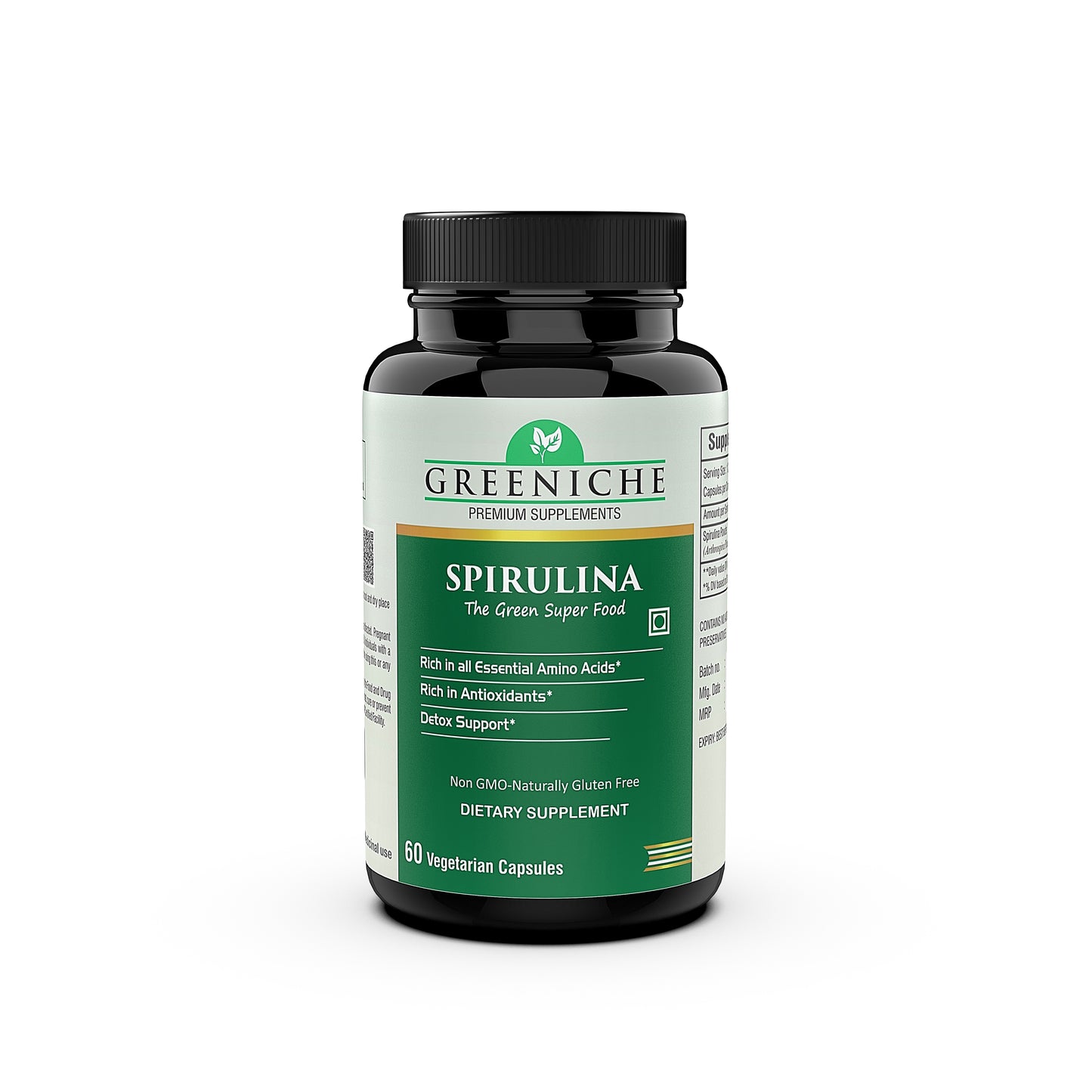 Greeniche Spirulina Superfood For Immunity, Antioxidant & Overall Wellness
