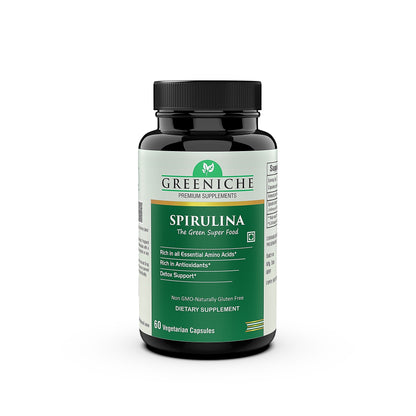 Greeniche Spirulina Superfood For Immunity, Antioxidant & Overall Wellness