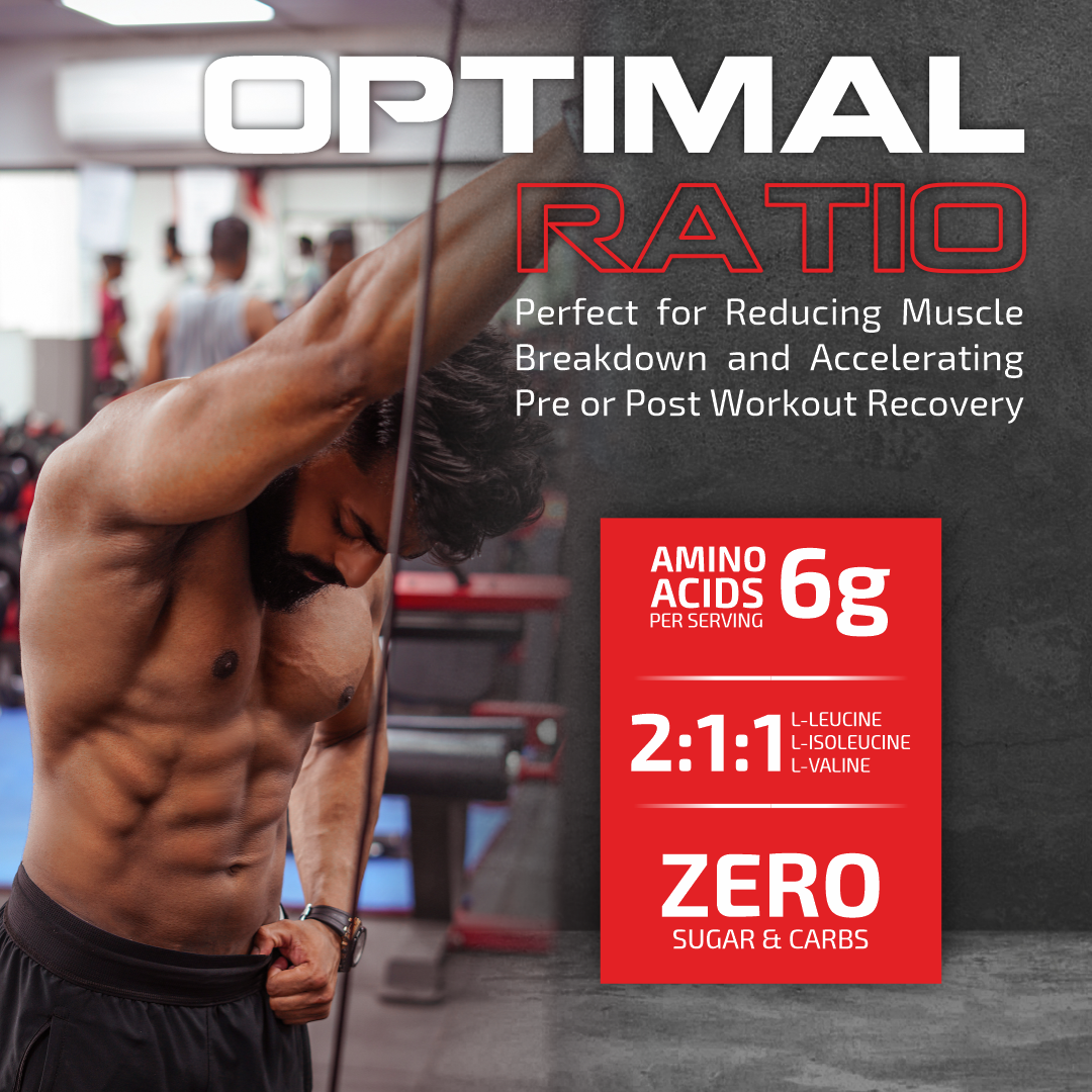 Greeniche BCAA for Men & Women | Ideal 2:1:1 Ratio | Muscle Recovery & Performance | Watermelon Flavor (210g)