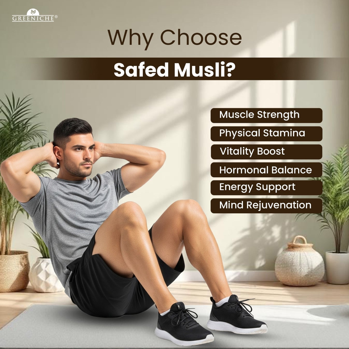 GREENICHE SAFED MUSLI POWDER