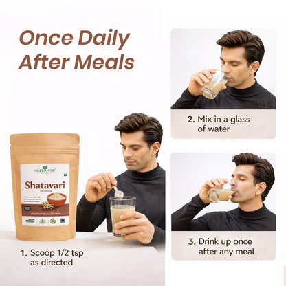 Greeniche Shatavari Powder – Natural Women’s Wellness & Hormonal Balance Support