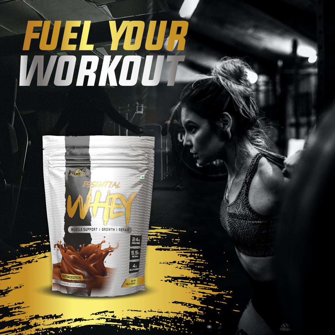 Greeniche Essential Whey Protein | 24g Protein with Digestive Enzymes