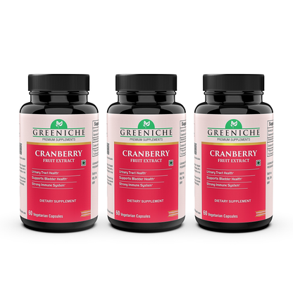 Greeniche Natural Cranberry Extract 500 Mg L Supports Urine Tract Health L Bladder Health L Support UTI Prevention