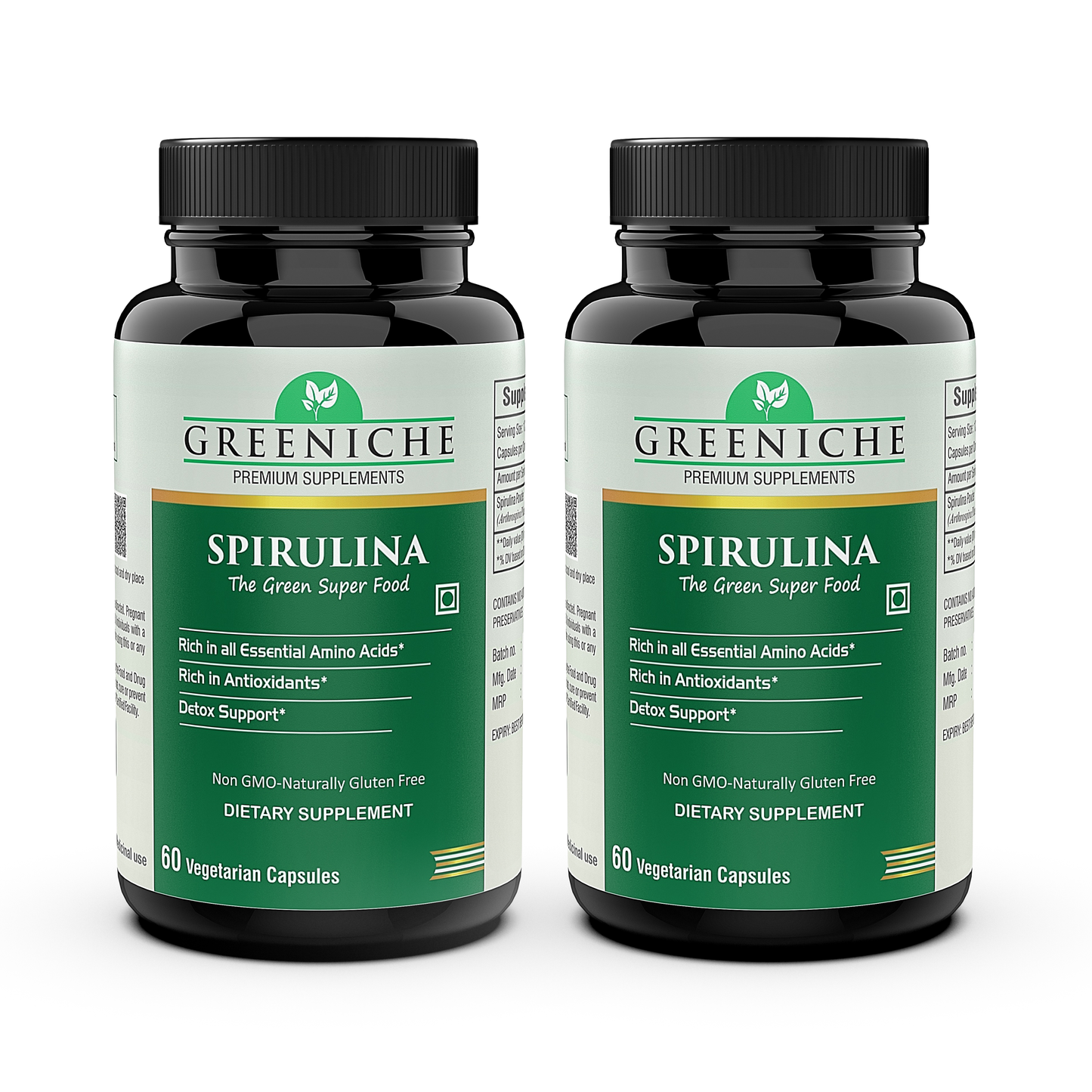 Greeniche Spirulina Superfood For Immunity, Antioxidant & Overall Wellness