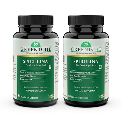 Greeniche Spirulina Superfood For Immunity, Antioxidant & Overall Wellness