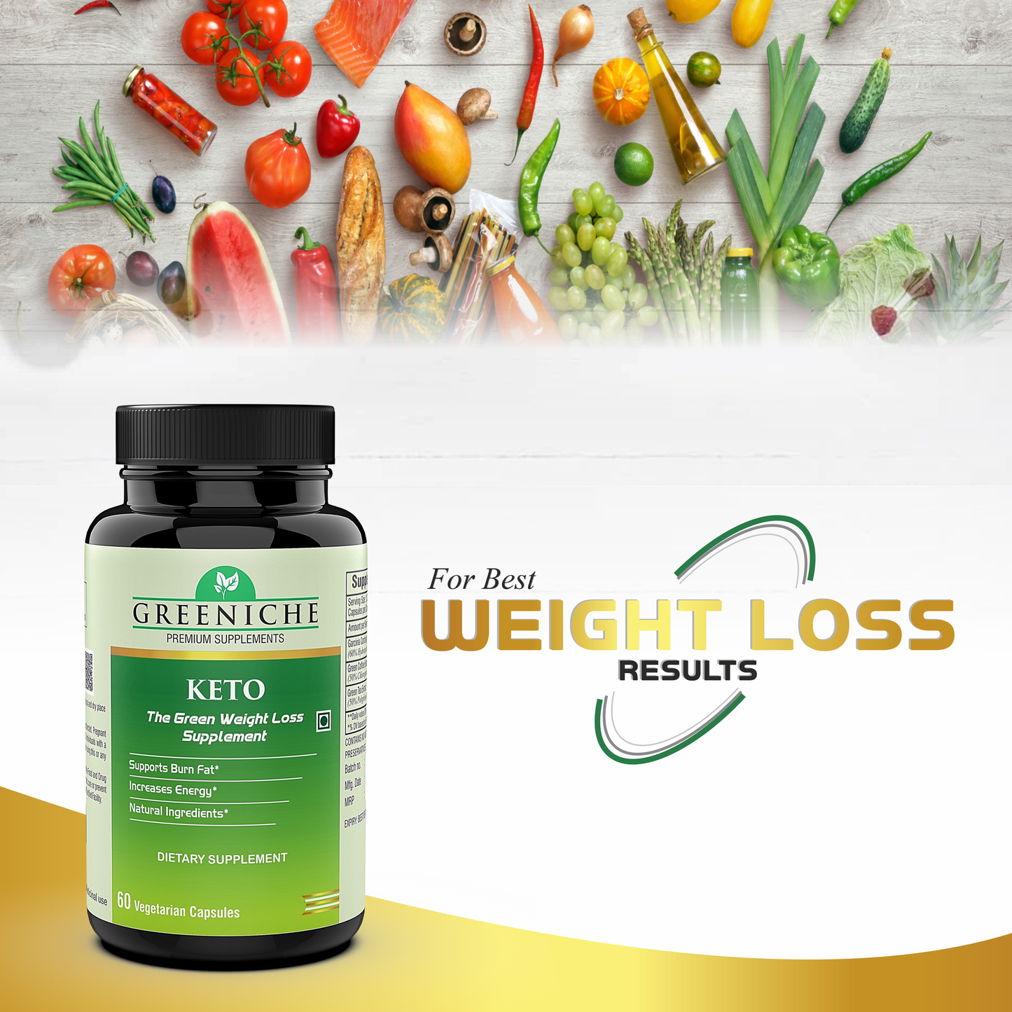 Greeniche Keto Natural Weight Loss Supplement For Men & Women