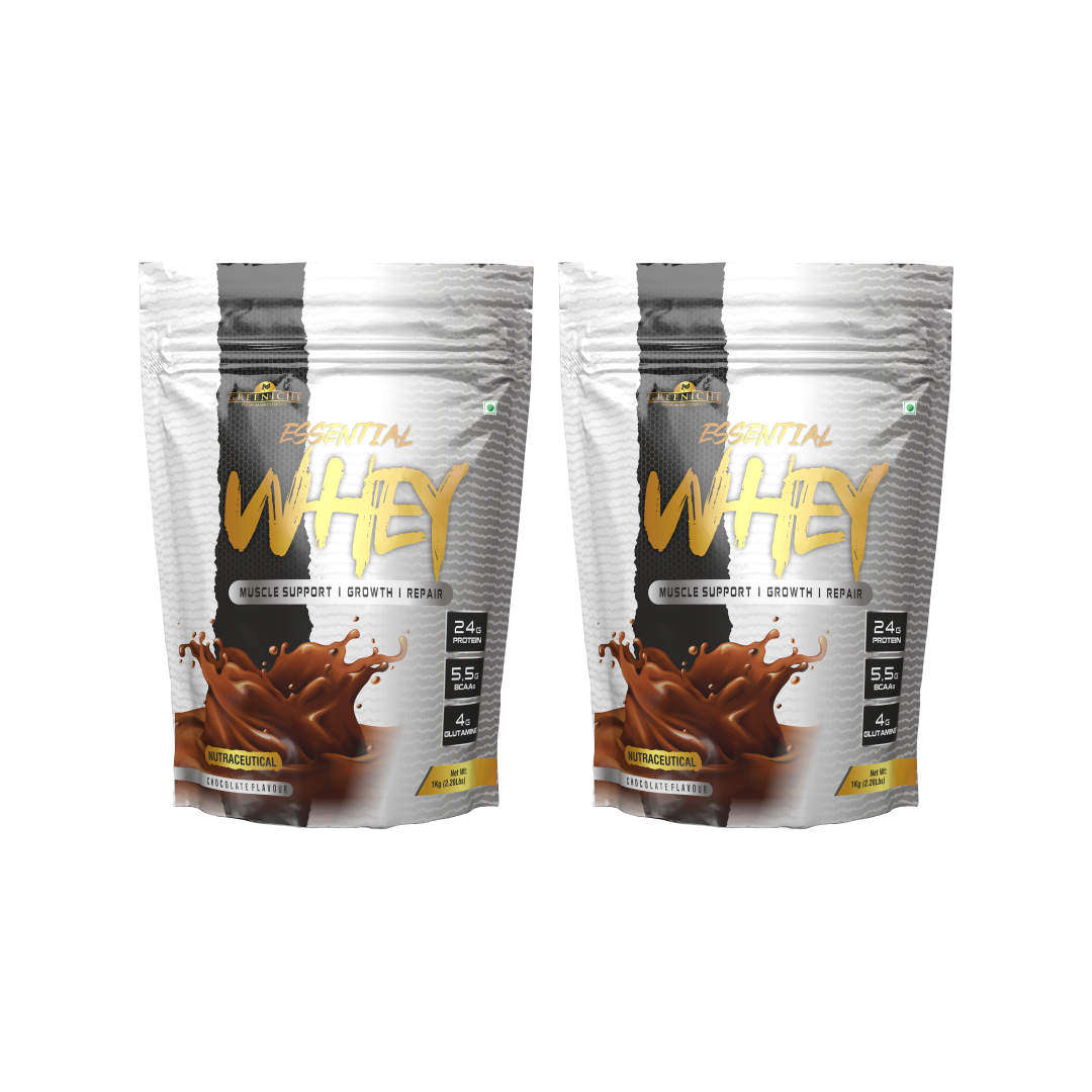 Greeniche Essential Whey Protein | 24g Protein with Digestive Enzymes