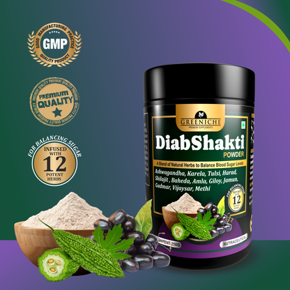 Greeniche DiabShakti Powder – Ayurvedic Support for Blood Sugar Management