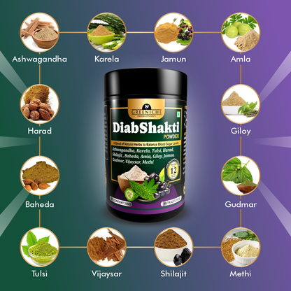 Greeniche DiabShakti Powder – Ayurvedic Support for Blood Sugar Management